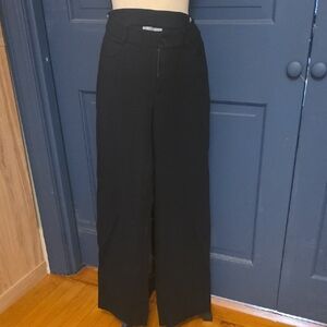 Athleta Black Wide-Leg Knit Pants No Signs Of Wear Size 4